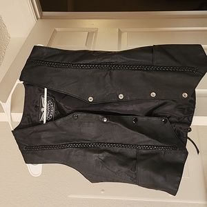 Genuine leather vest